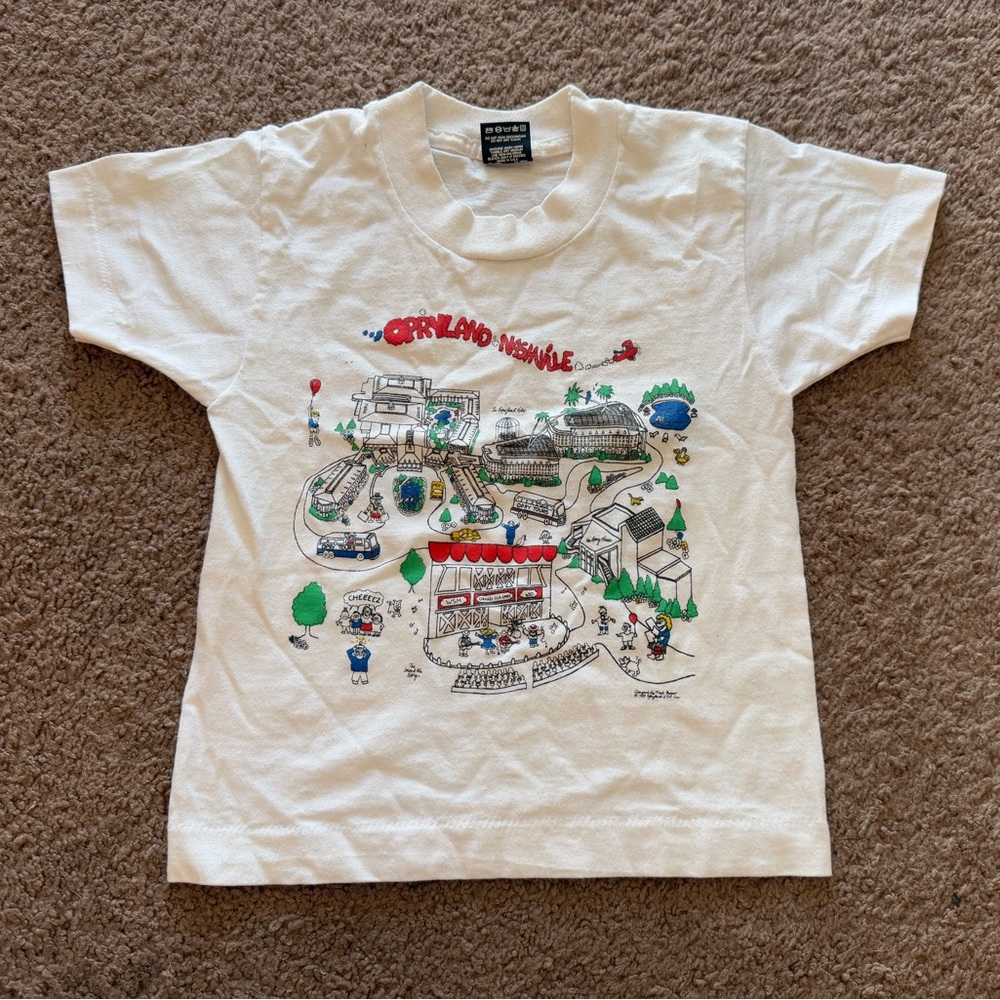 vintage screen stars travel short sleeve tshirt kids 2t opryland nashville